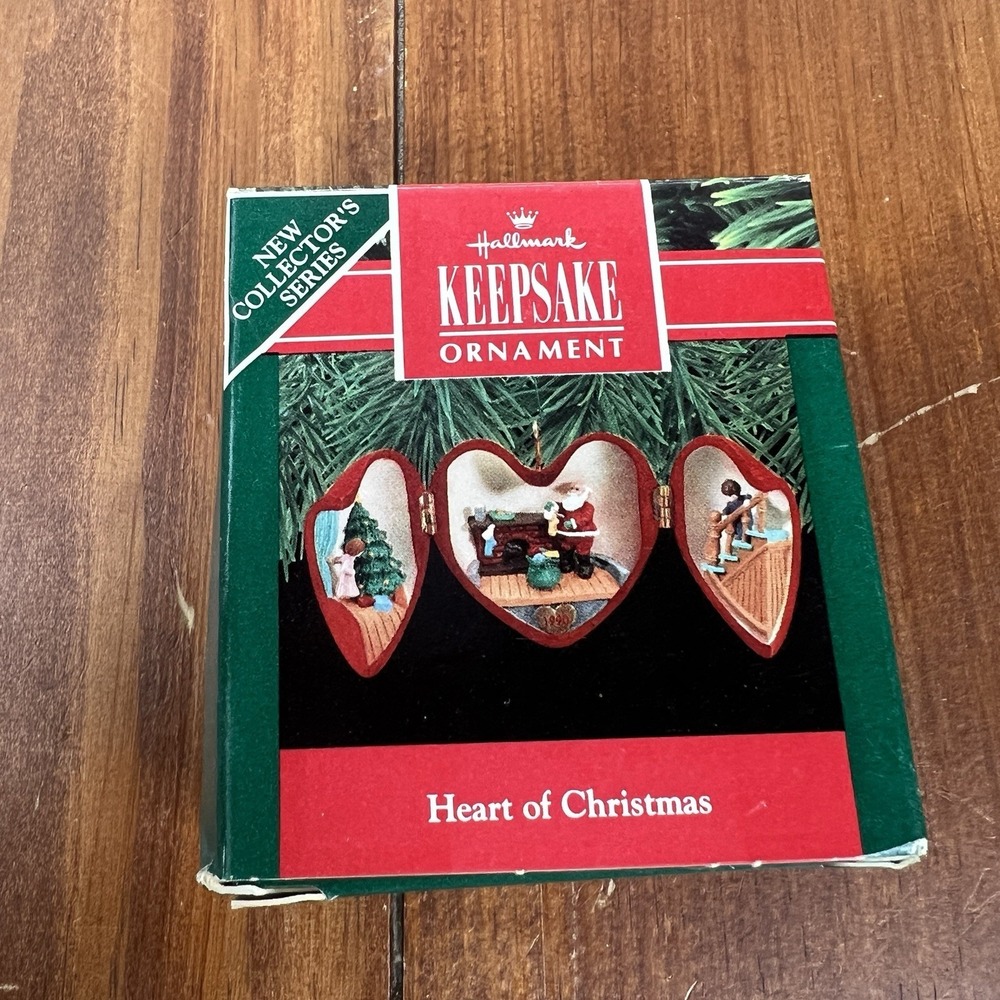 Vintage Hallmark Keepsake Christmas Ornament Heart of Christmas 1990 Series 1st